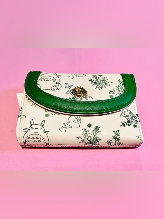 Studio Ghibli Handbags - NEW Studio Ghibli Totoro Cream and Green Print Wallet